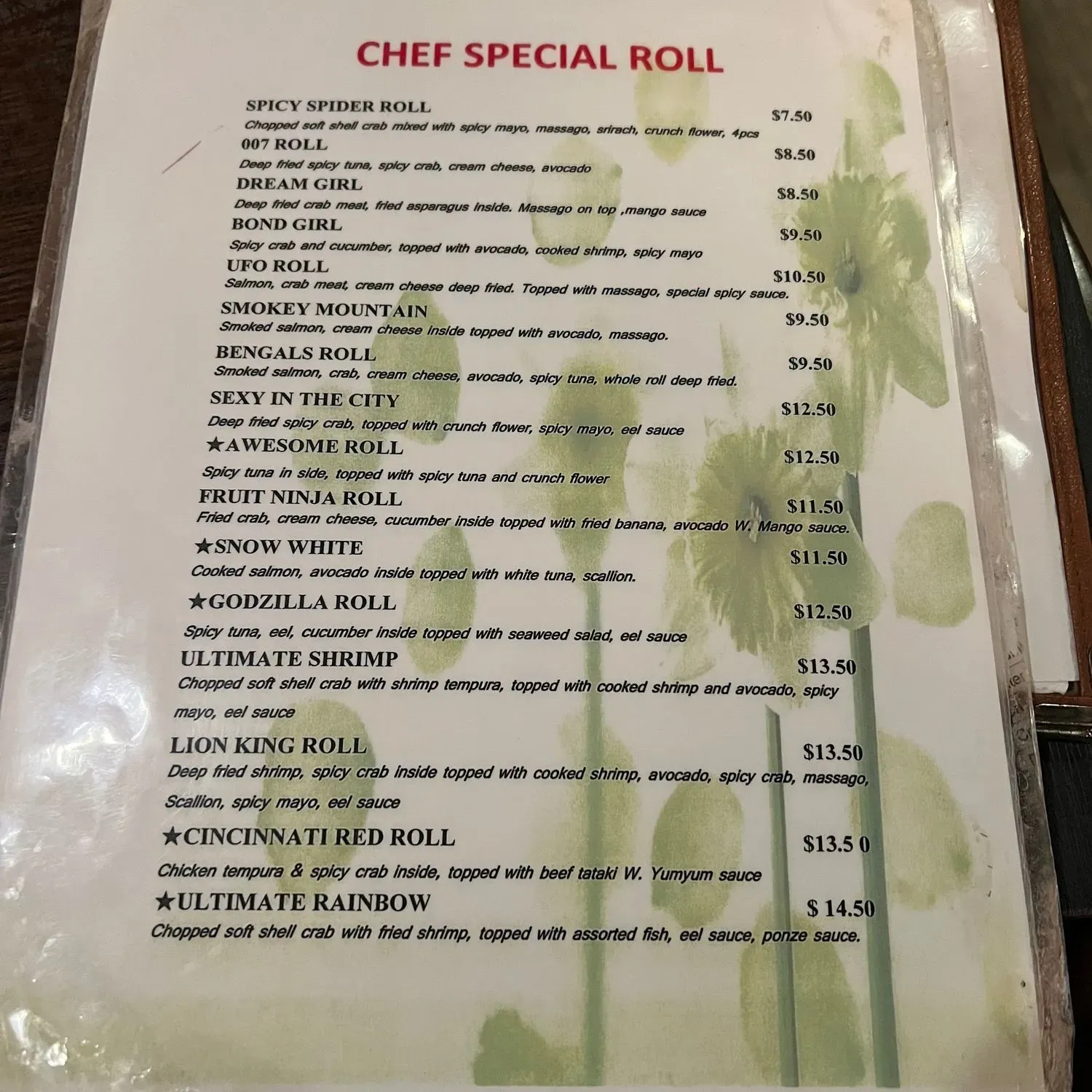 Menu 3