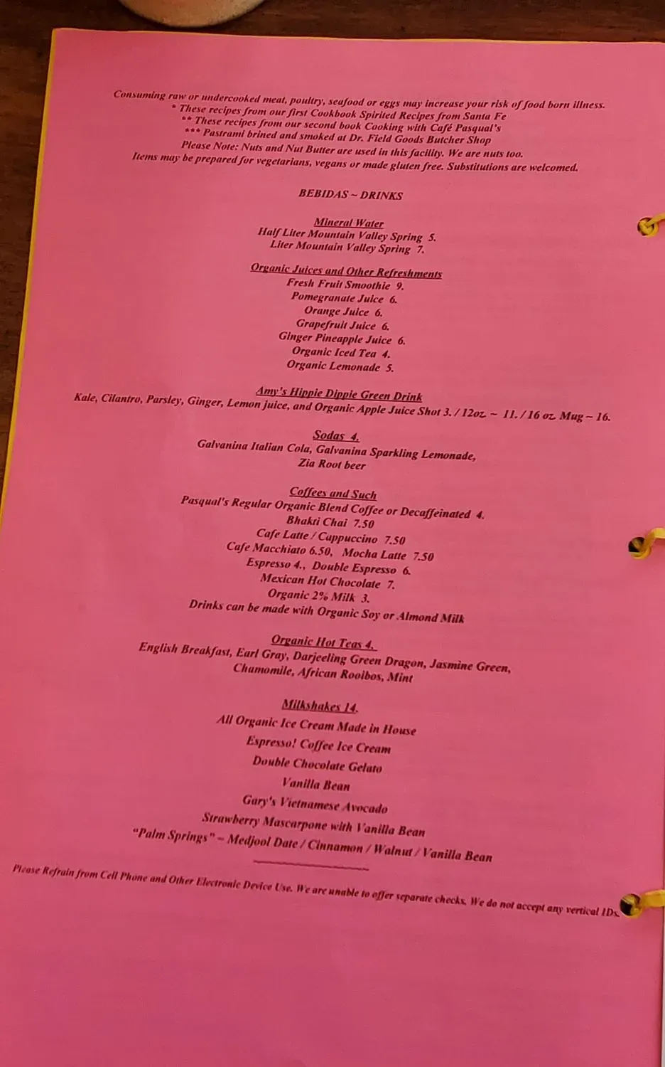 Menu 2