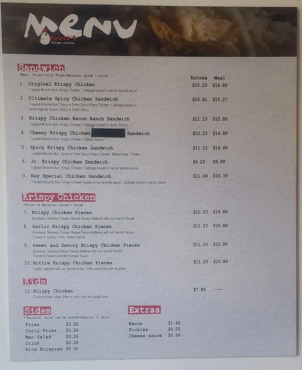 Menu 5