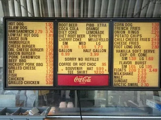 Frostop Drive-In Menu - Updated October 2025