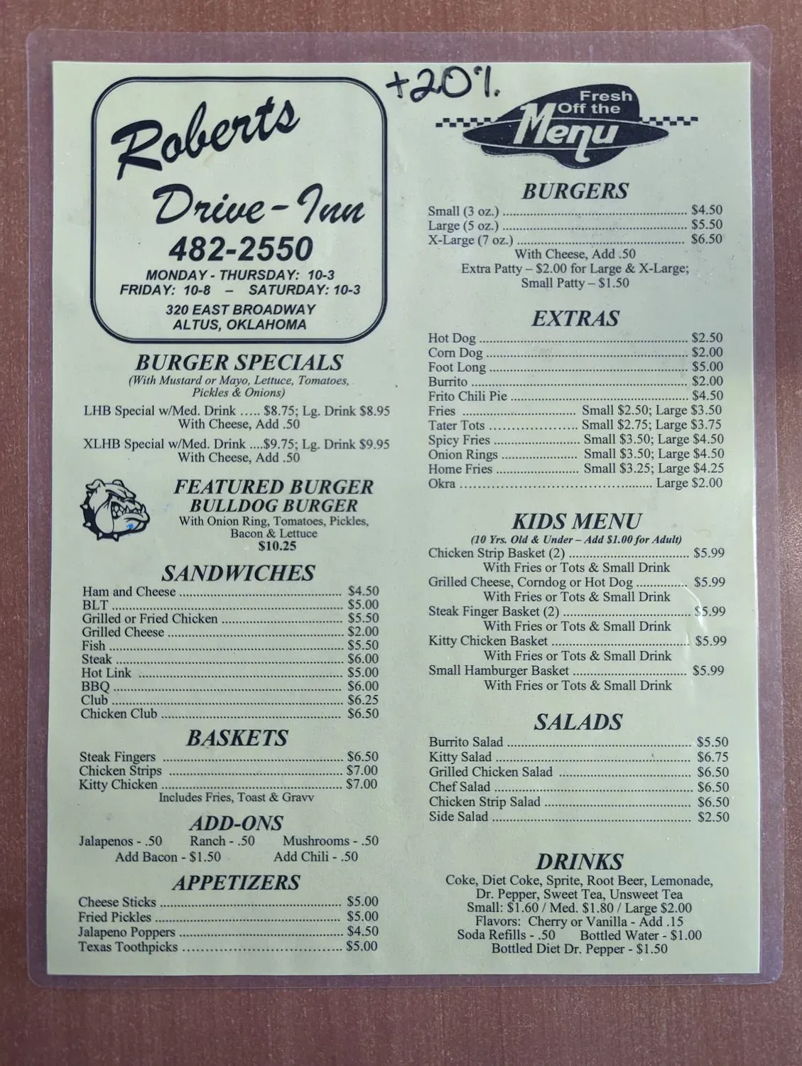 Menu 1