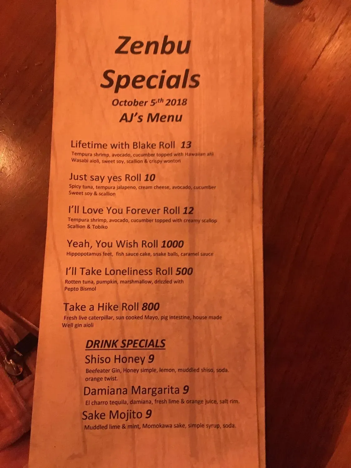 Menu 4