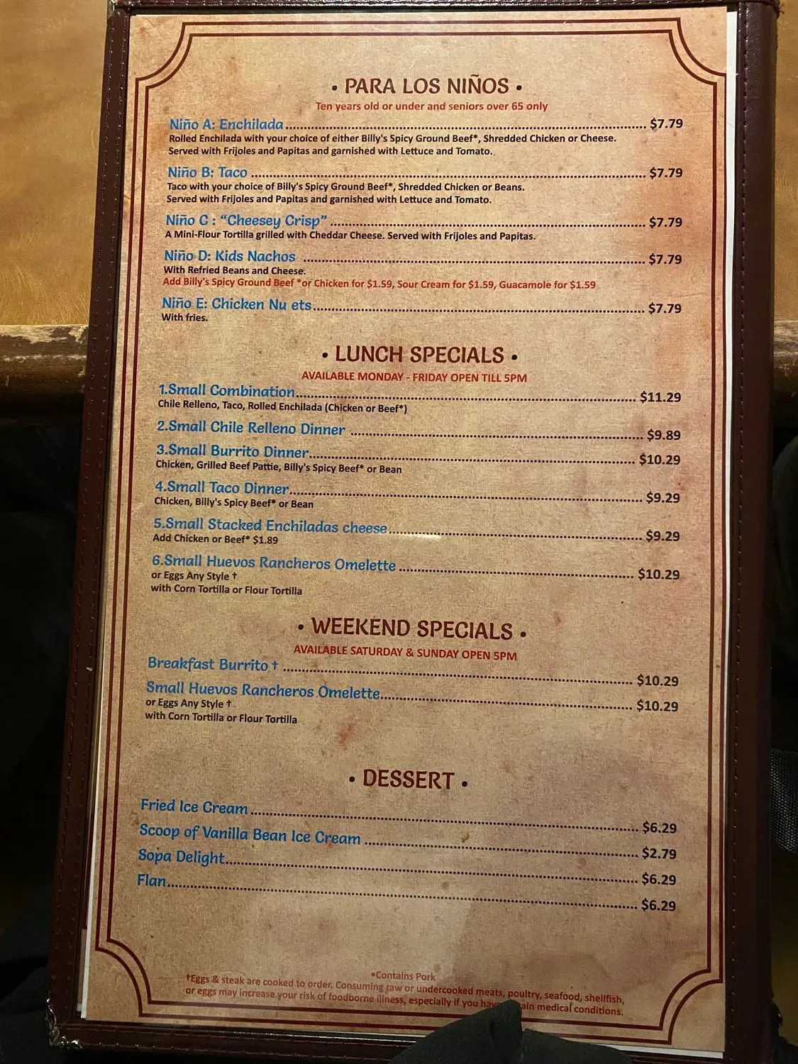 Menu 4