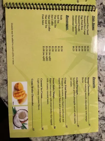 Menu 5