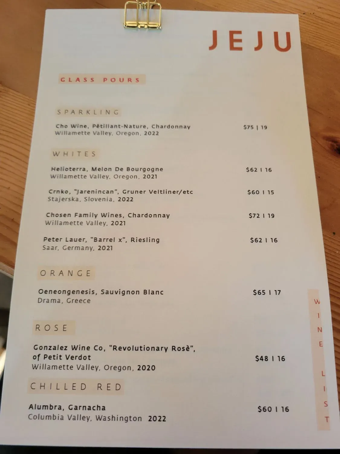 Menu 1