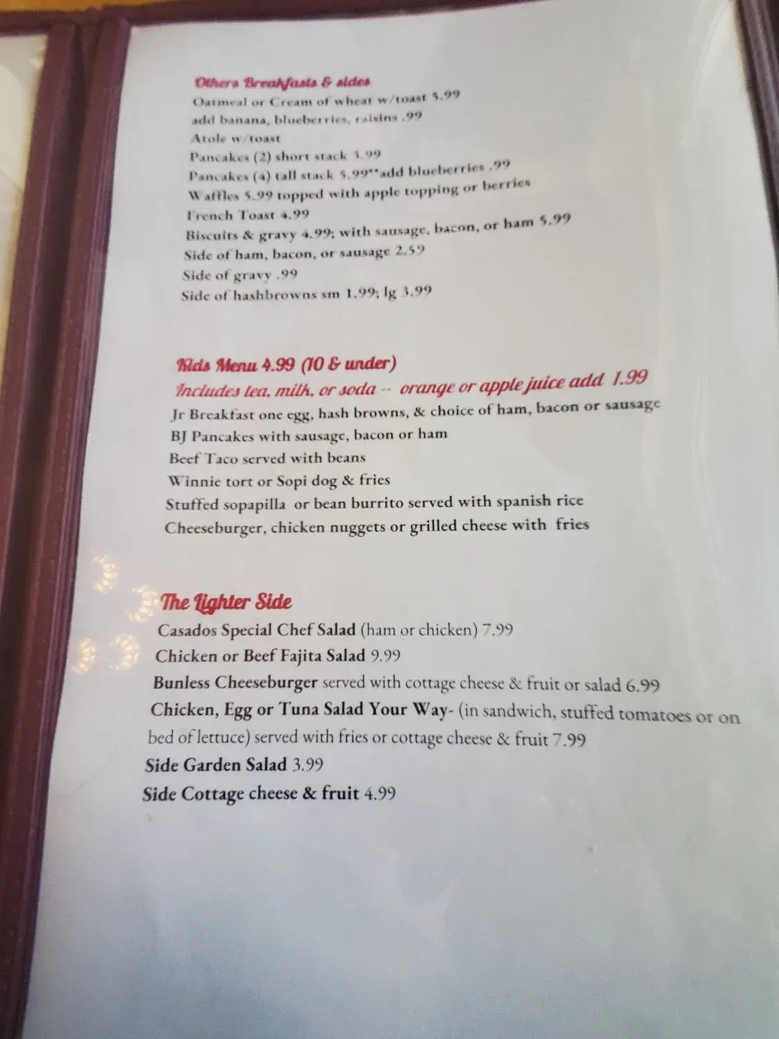 Menu 3