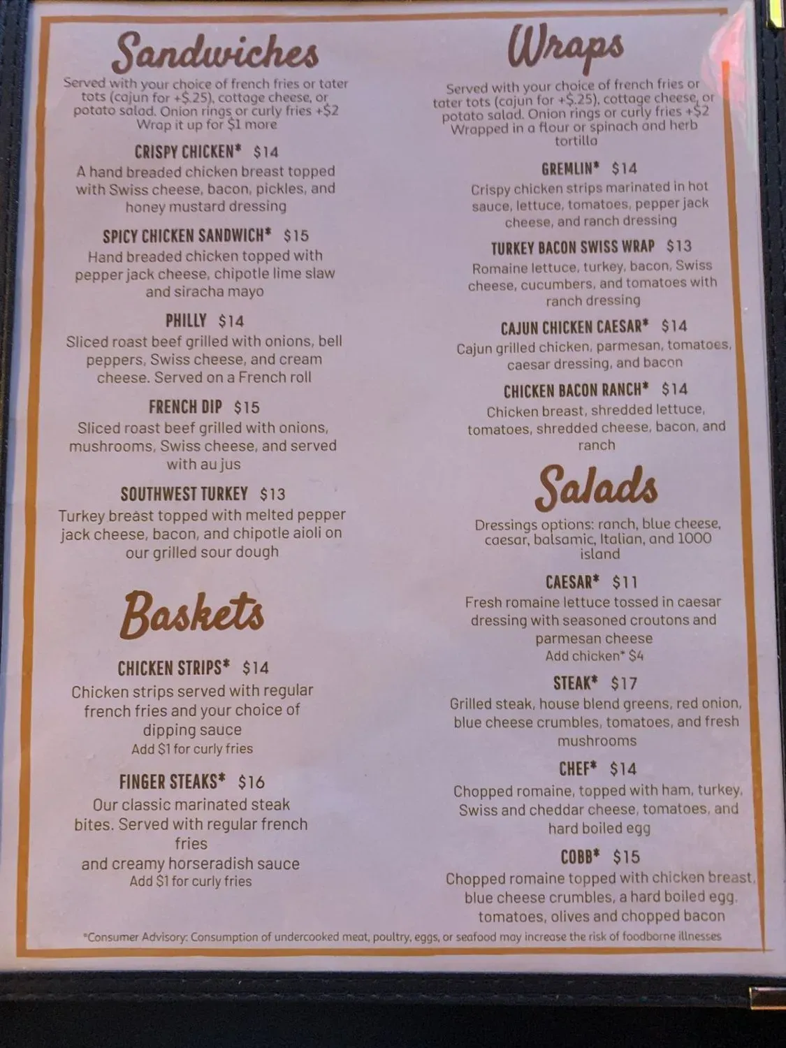 Menu 5