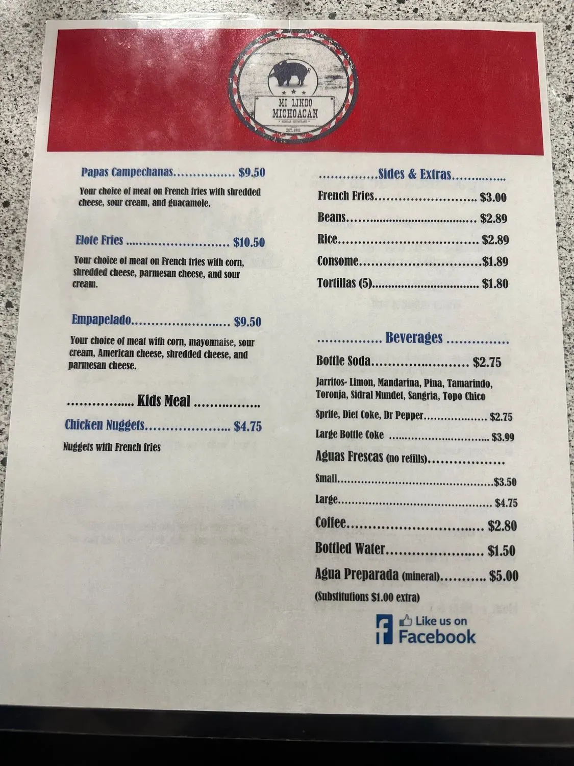 Menu 2