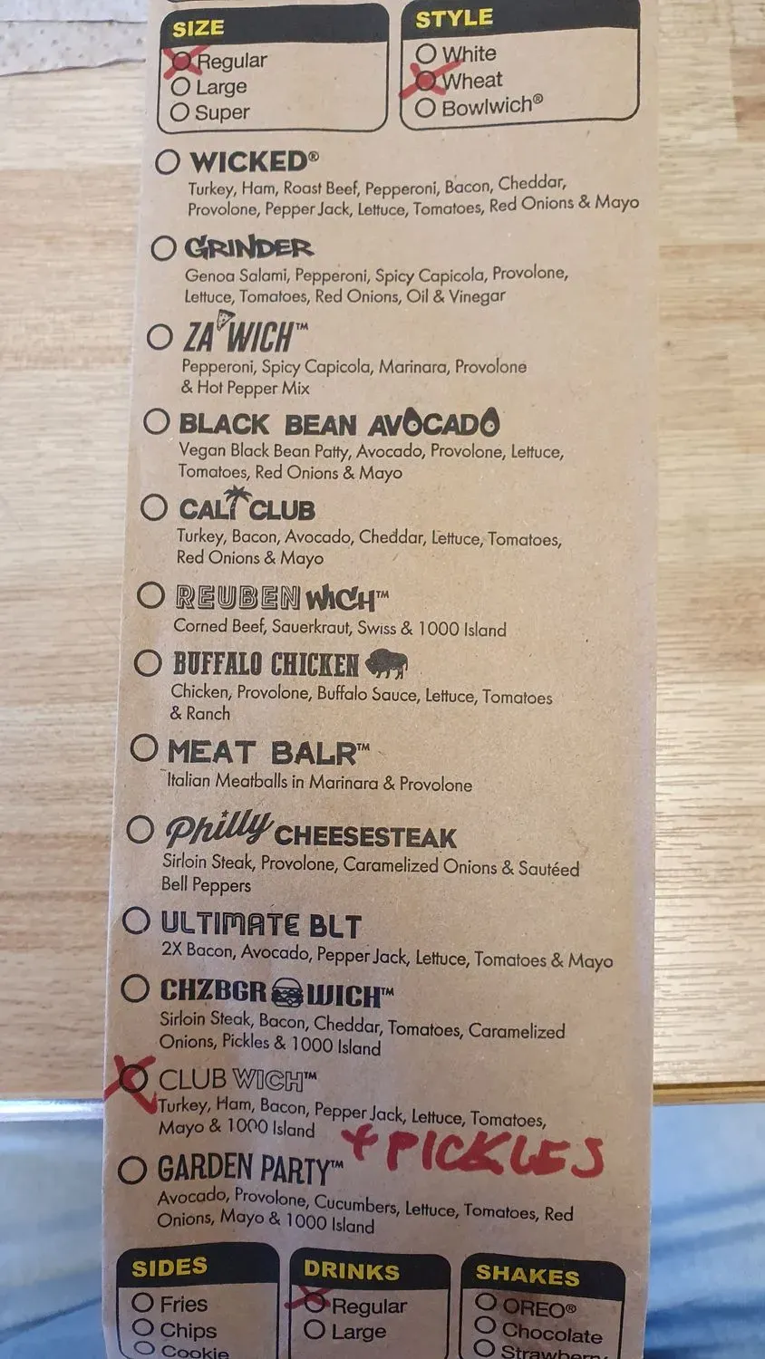 Menu 2