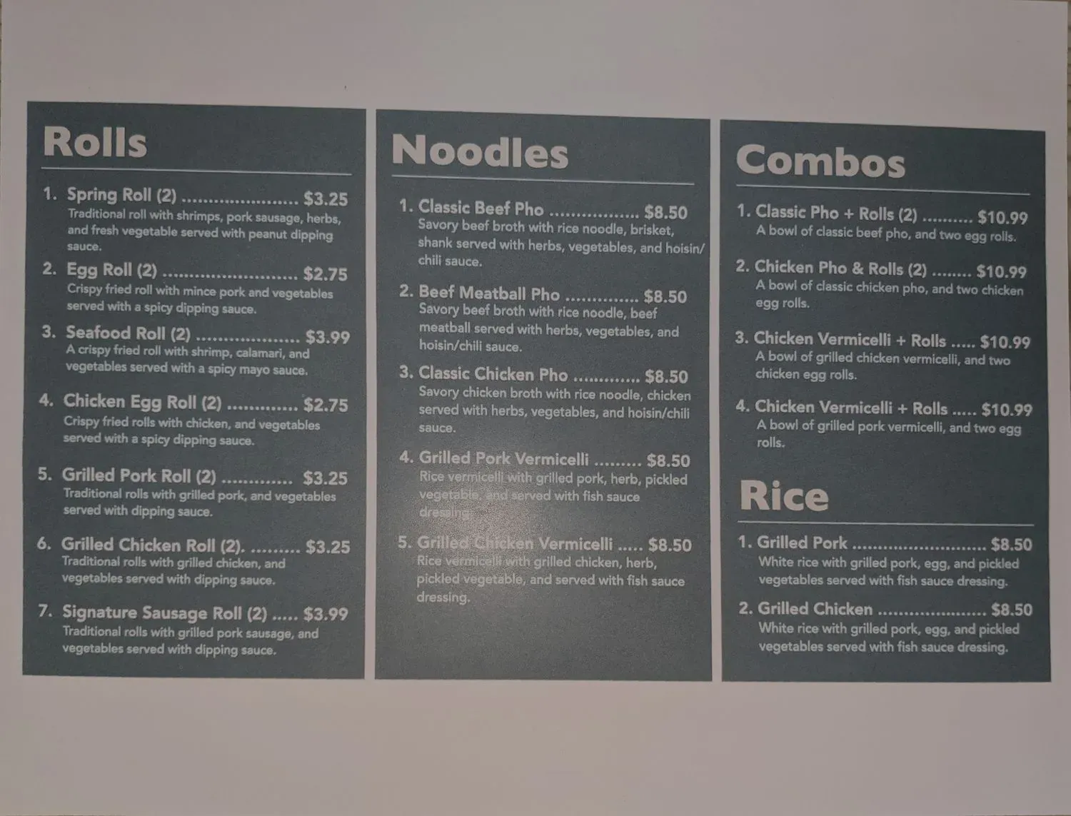 Menu 5