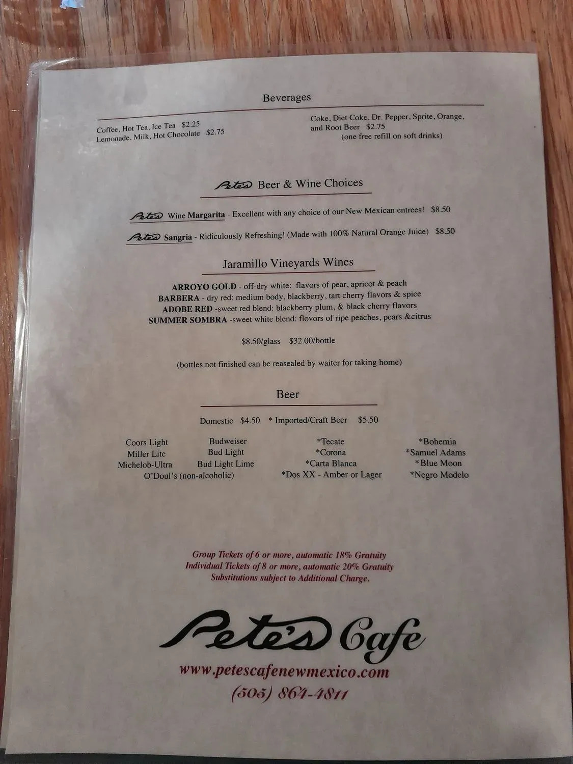 Menu 2
