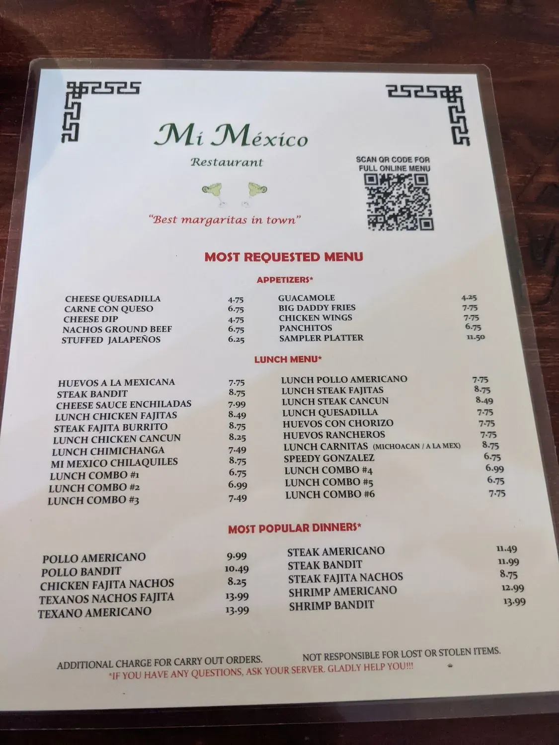 Menu 1