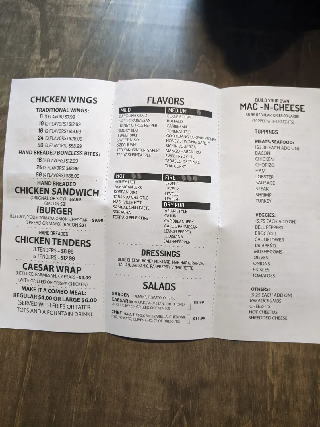 Menu 3