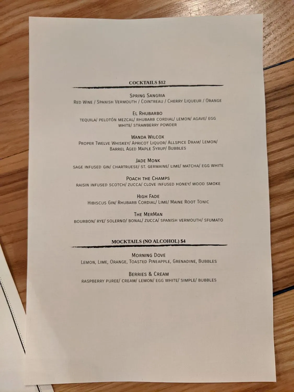 Menu 5