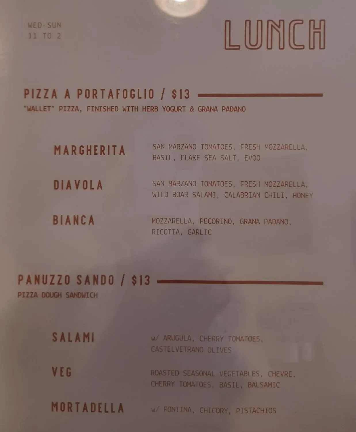 Menu 2