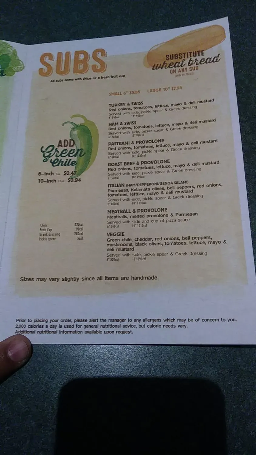 Menu 4