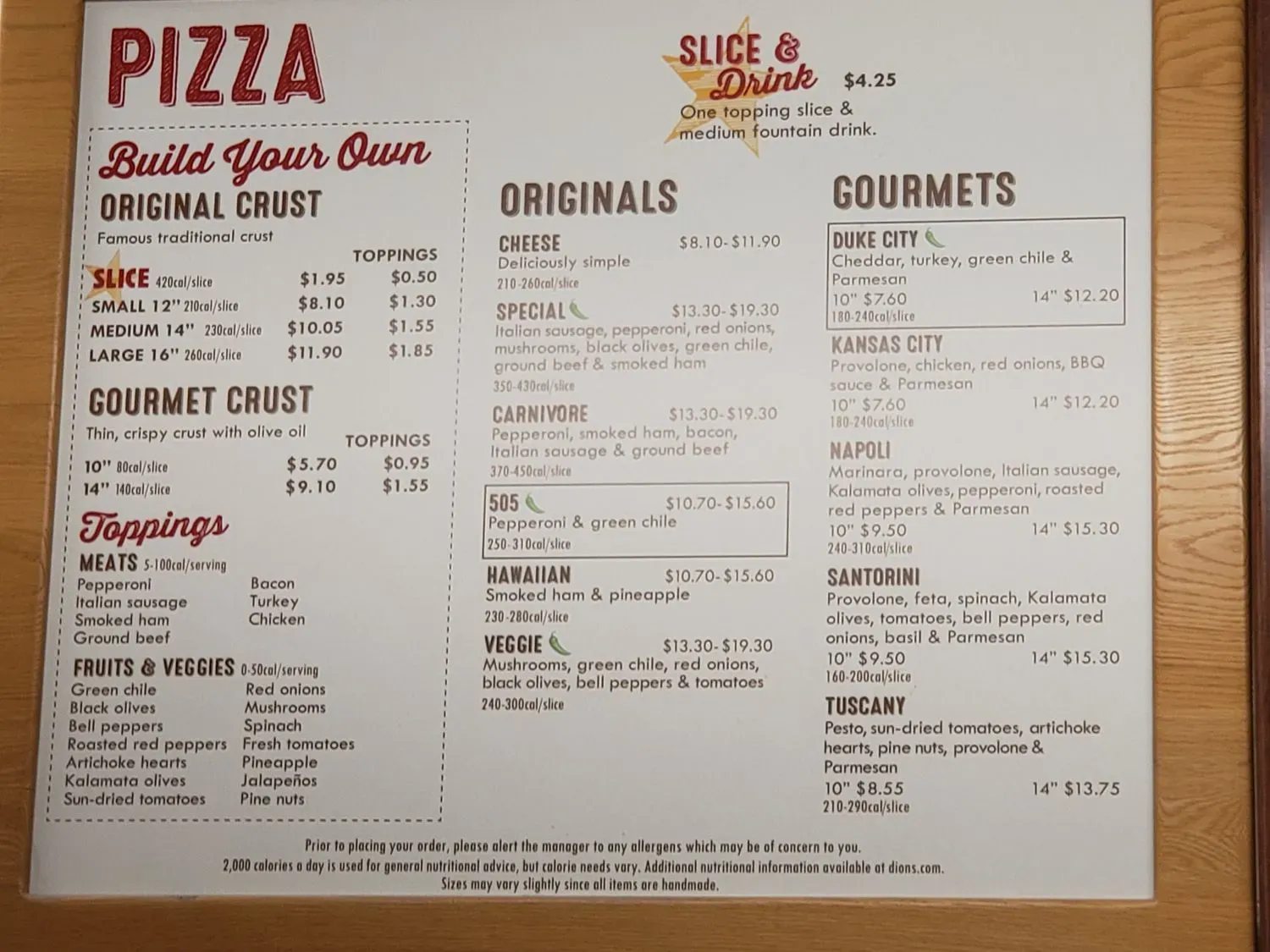 Menu 2