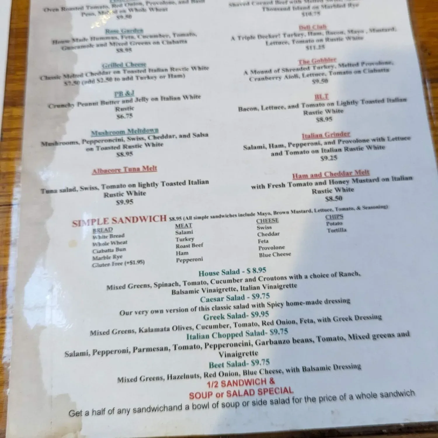 Menu 2