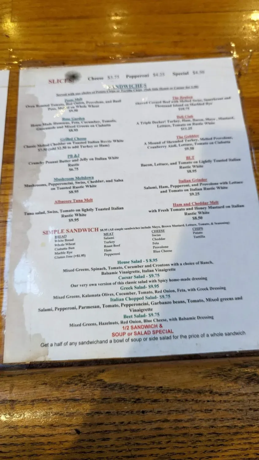 Menu 5