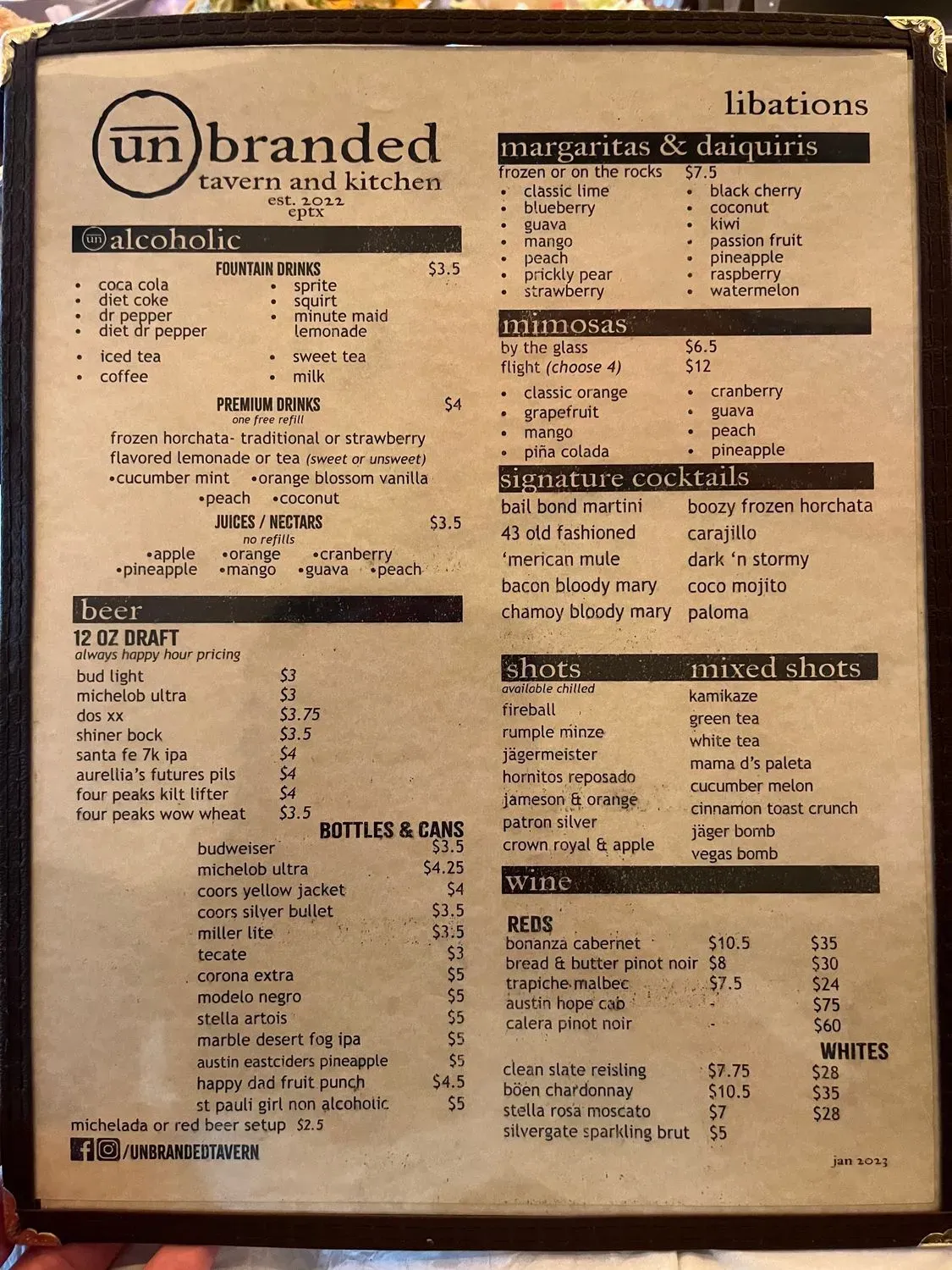 Menu 5