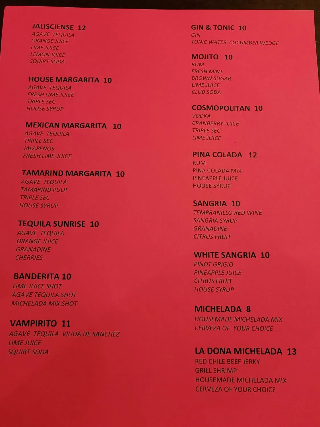 Menu 1