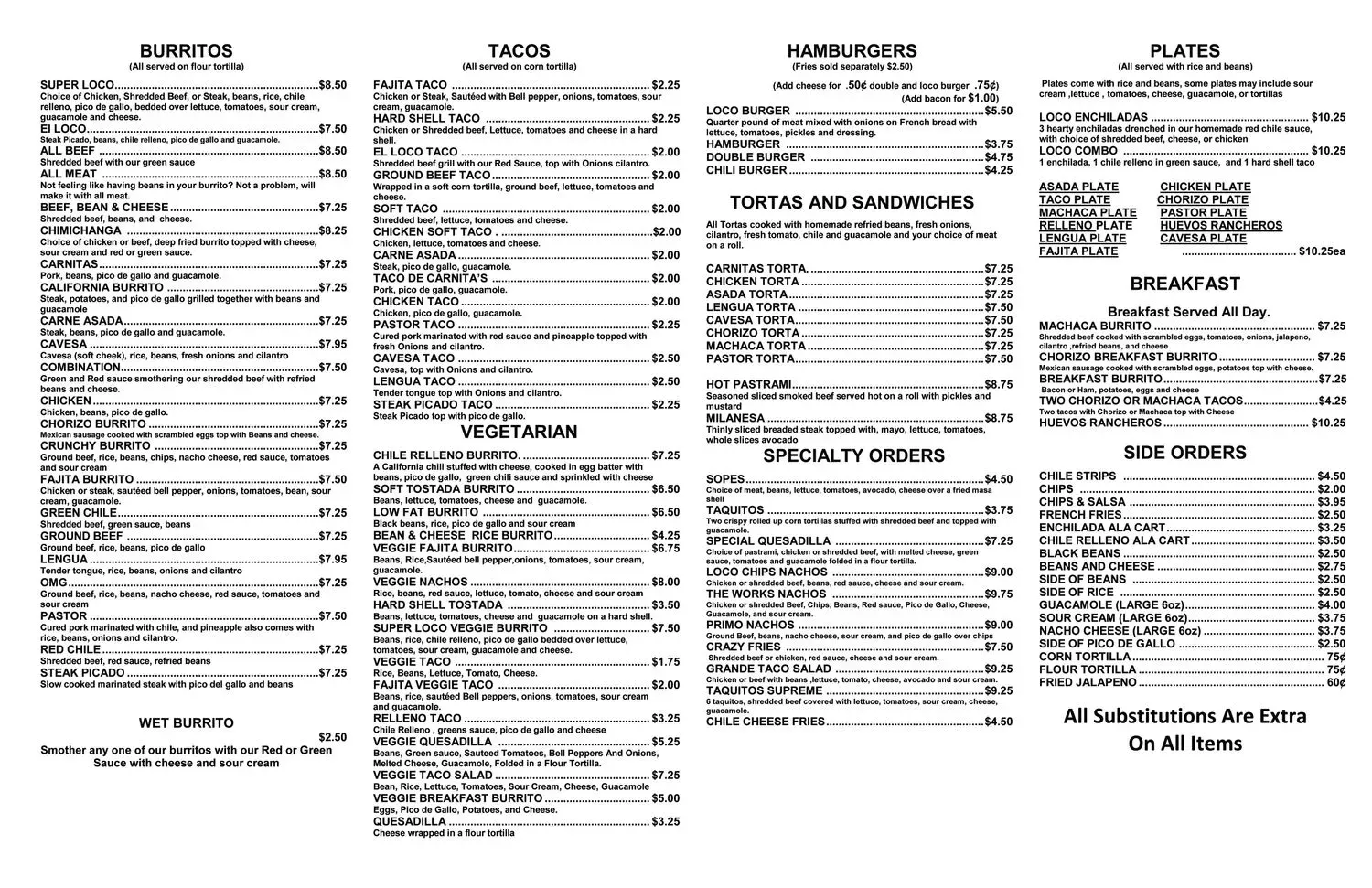 Menu 1