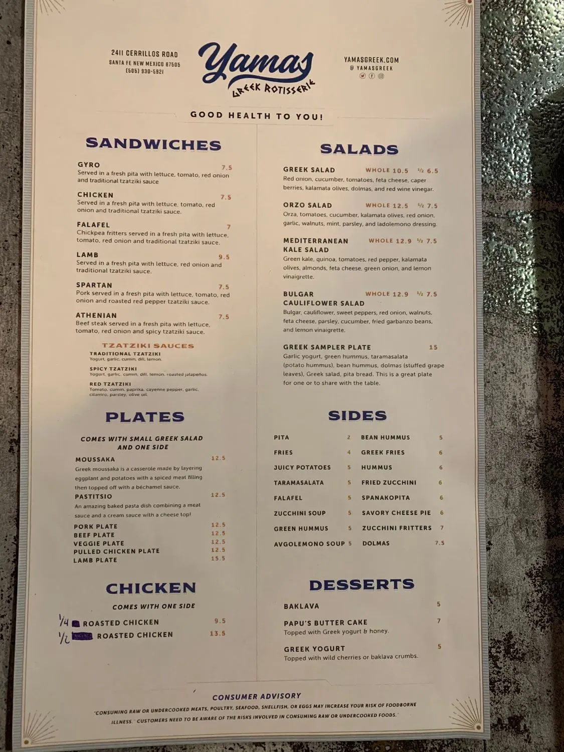 Menu 6