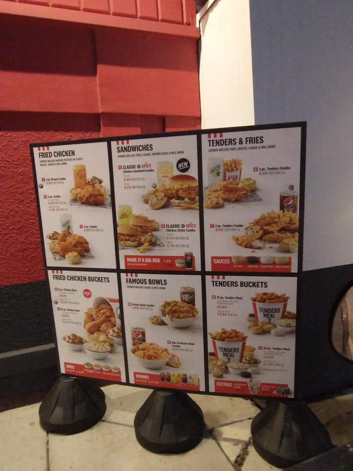 KFC Menu - Updated October 2025