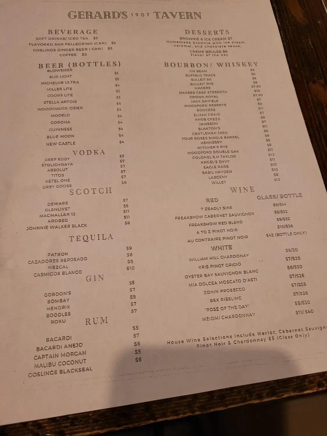 Menu 5