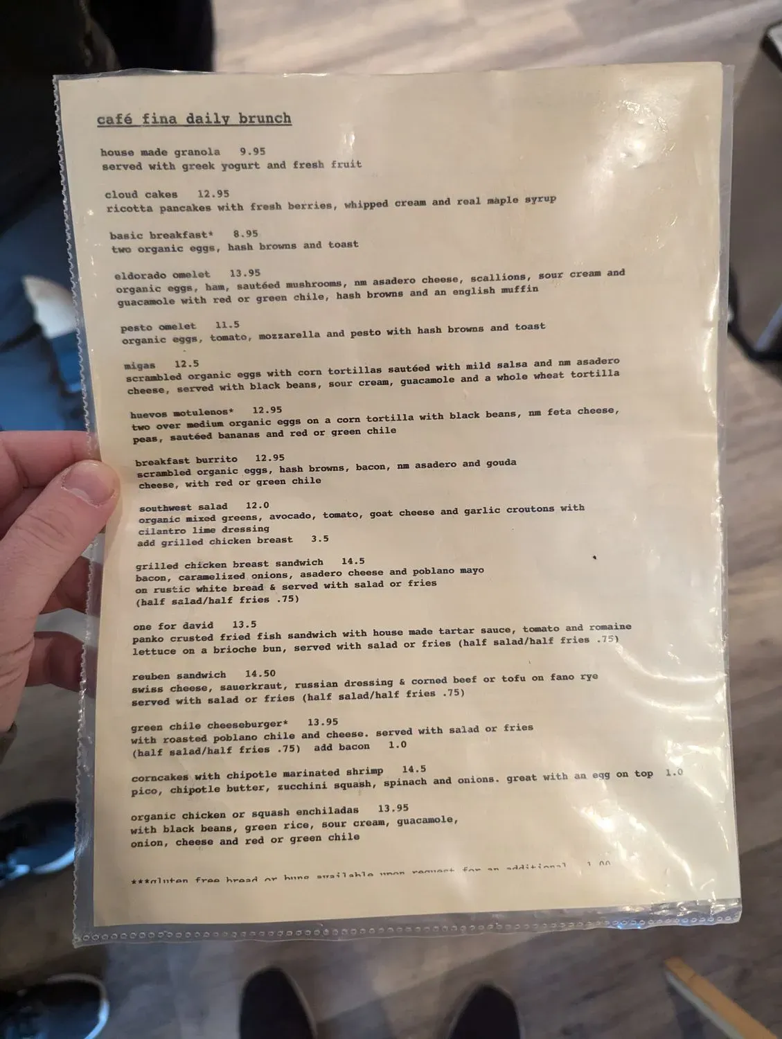 Menu 1