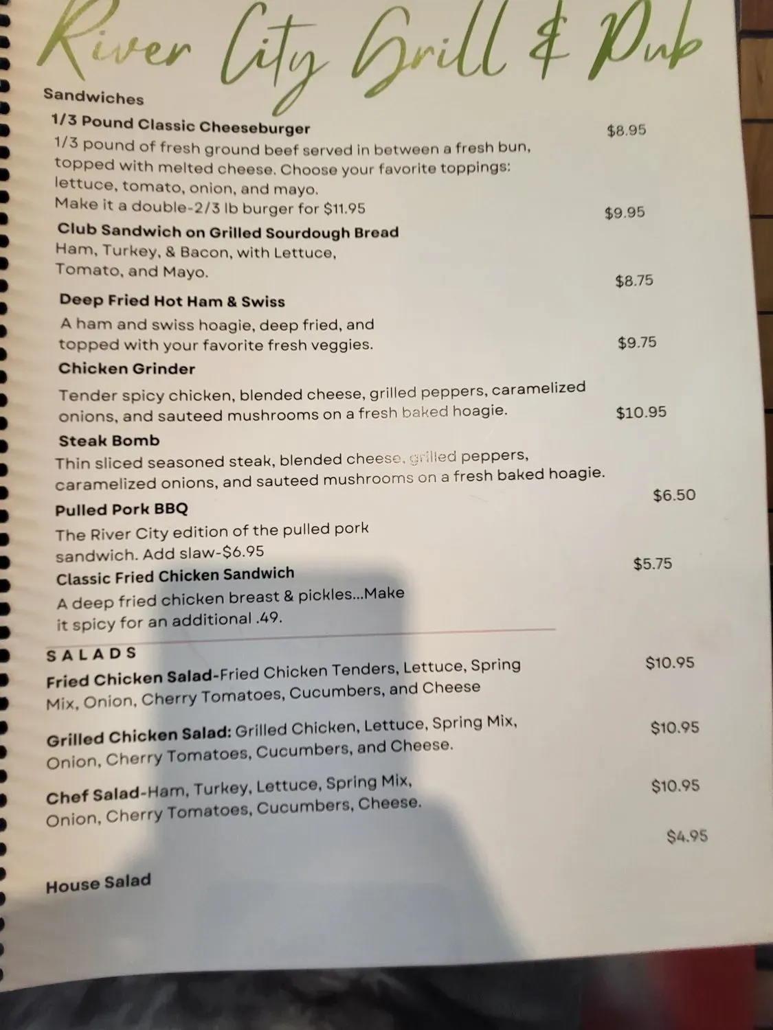 Menu 5