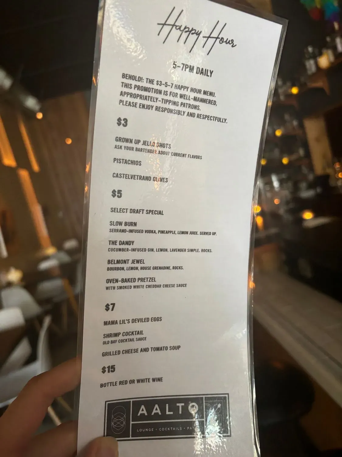 Menu 5