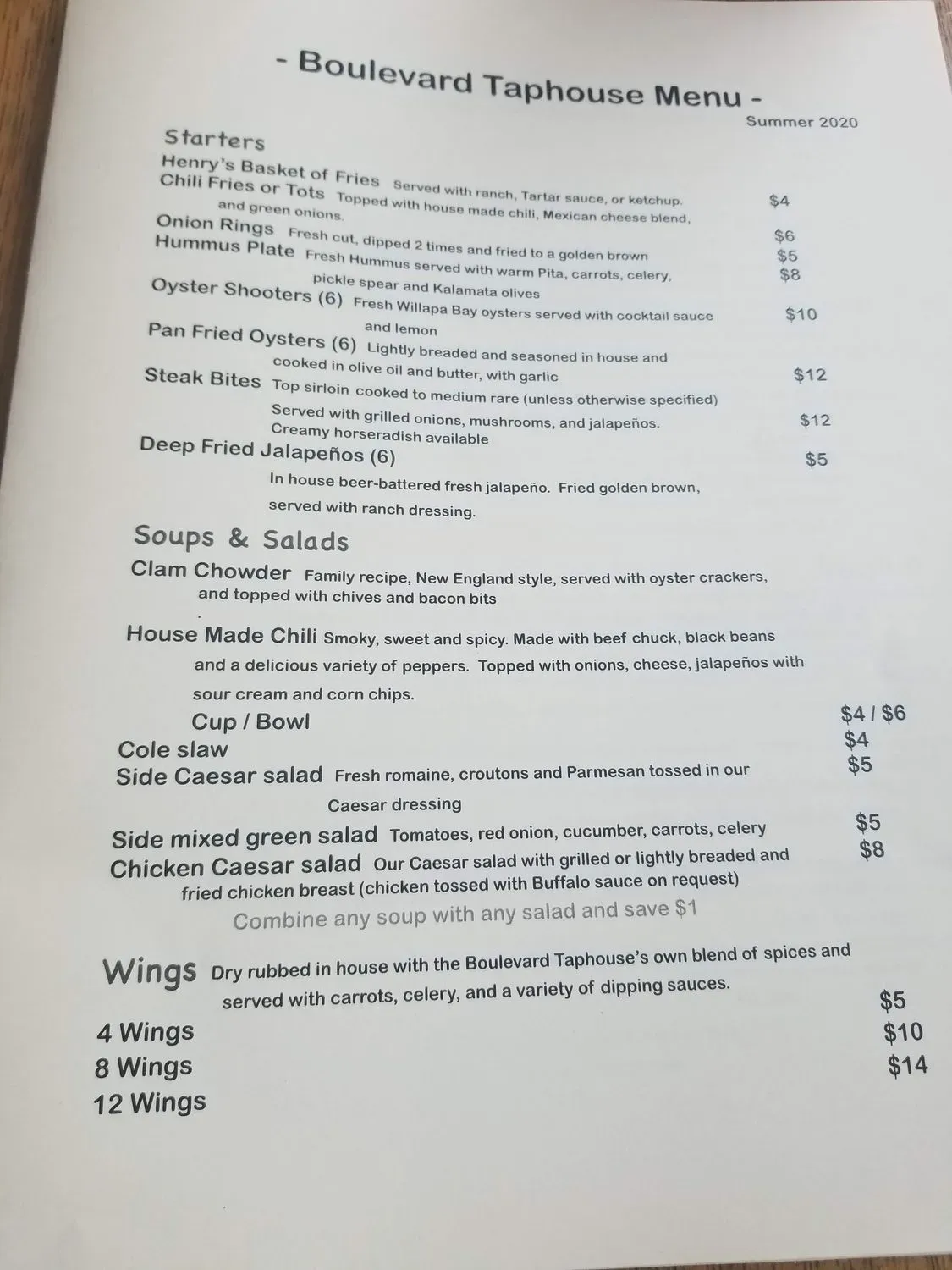 Menu 1