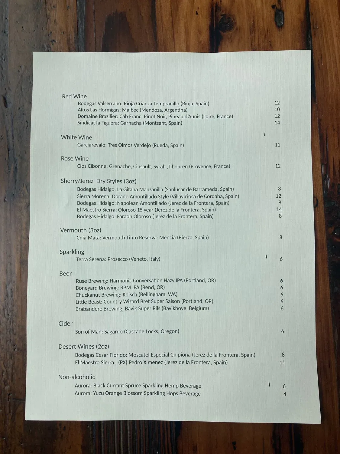 Menu 1