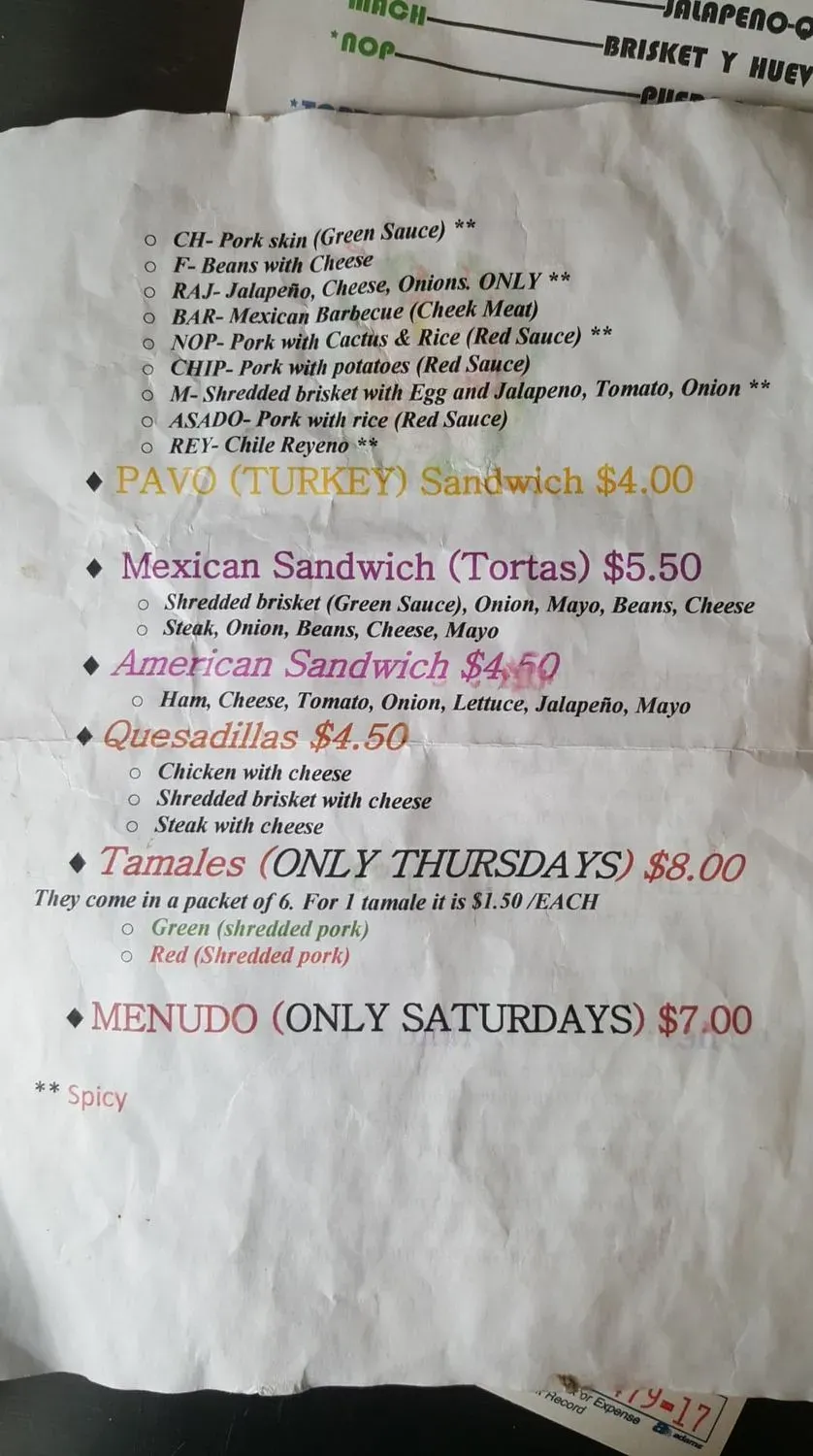 Menu 2