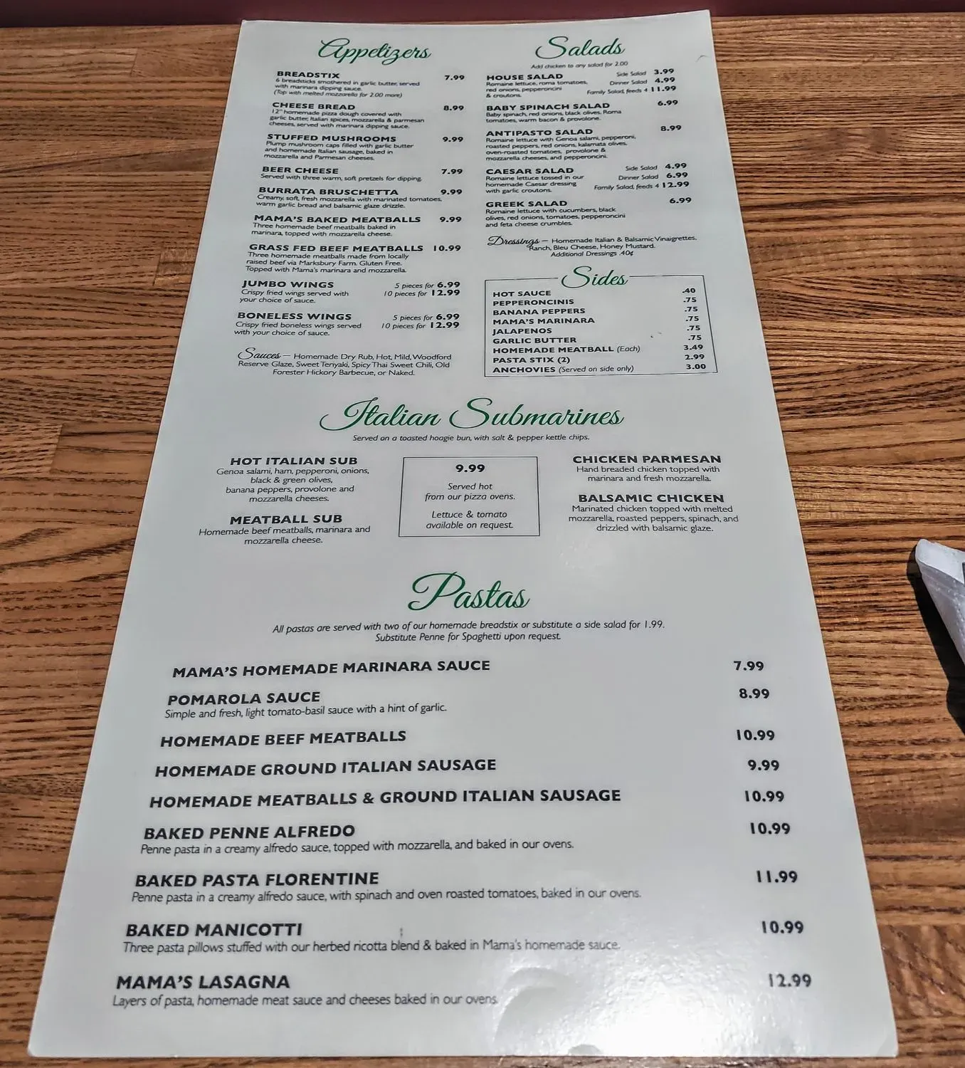 Menu 1