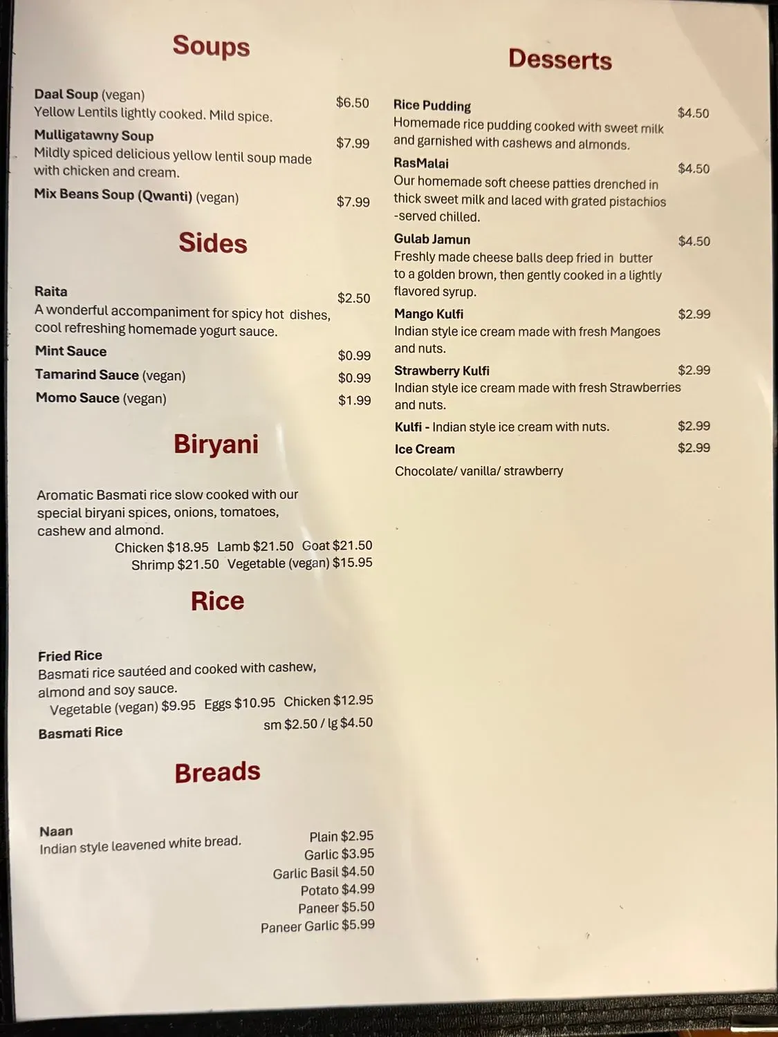 Menu 4