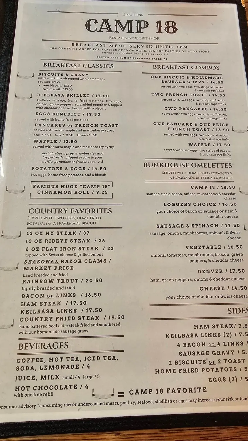 Menu 5