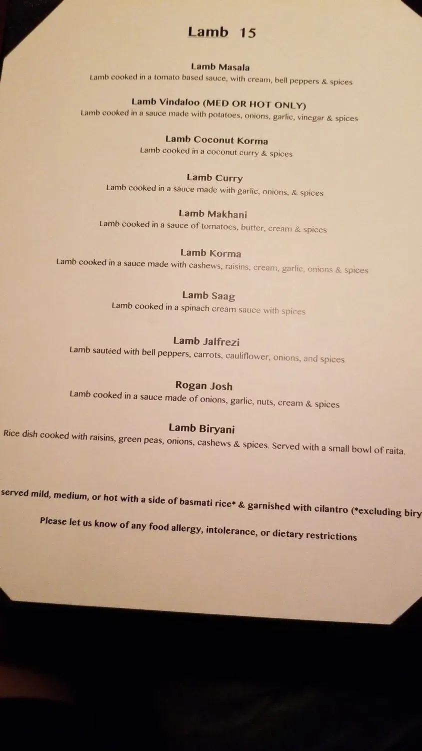 Menu 5