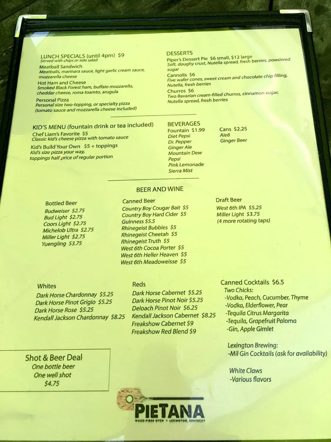 Menu 1