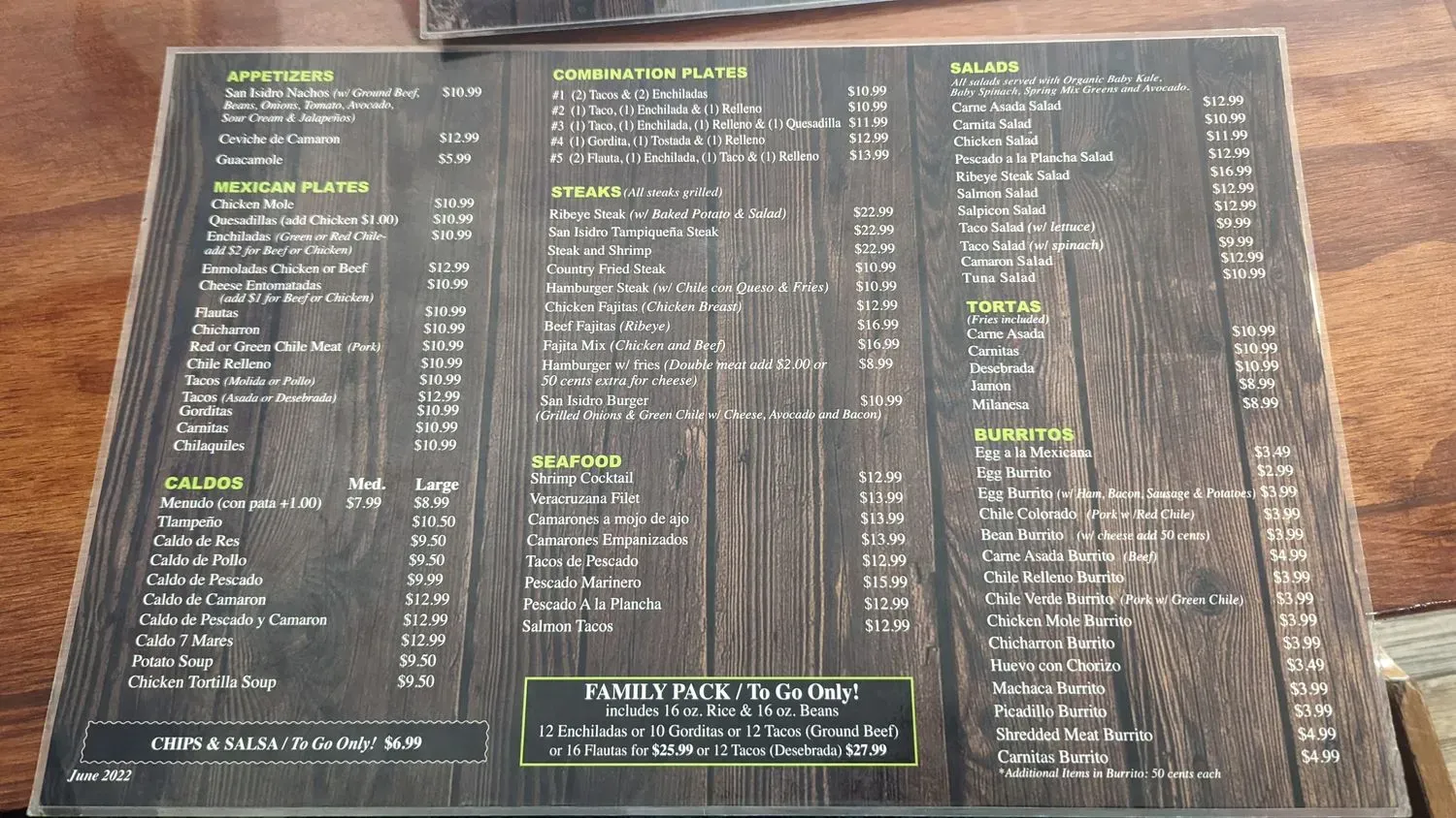 Menu 1