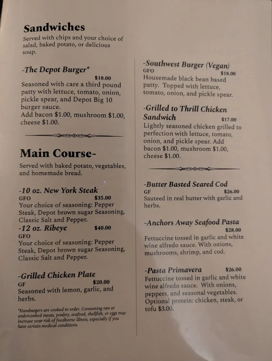 Menu 1