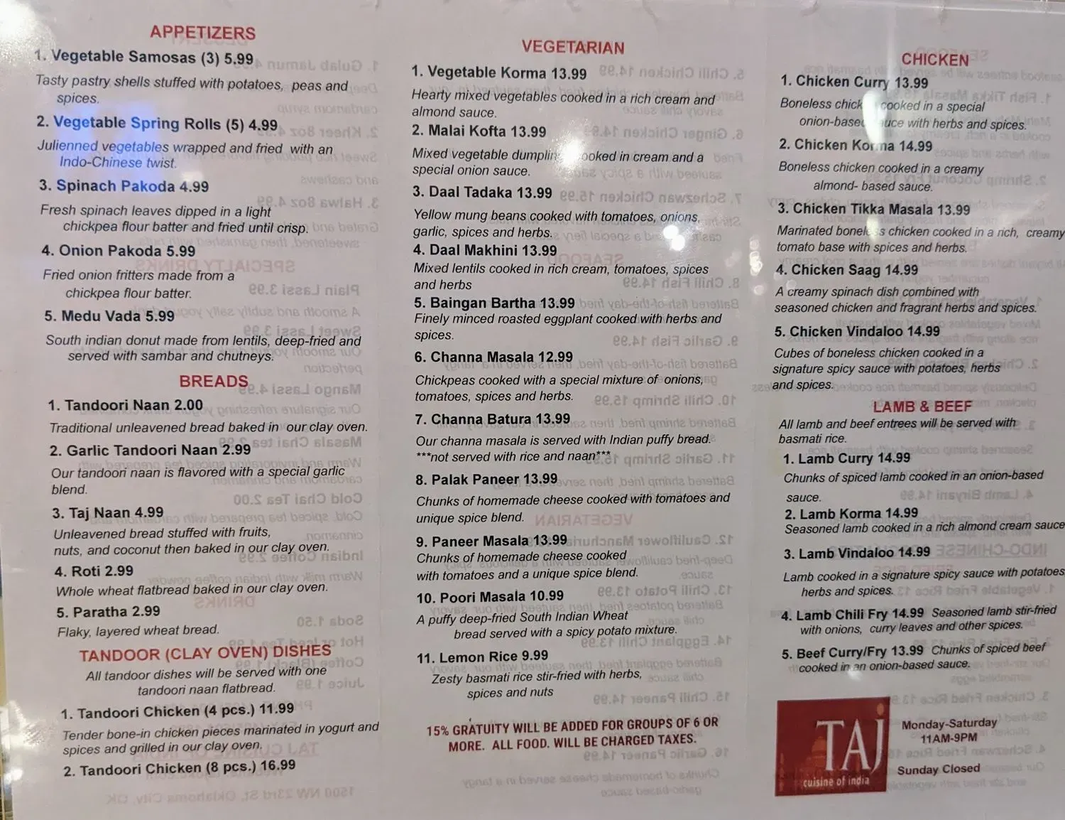 Menu 4