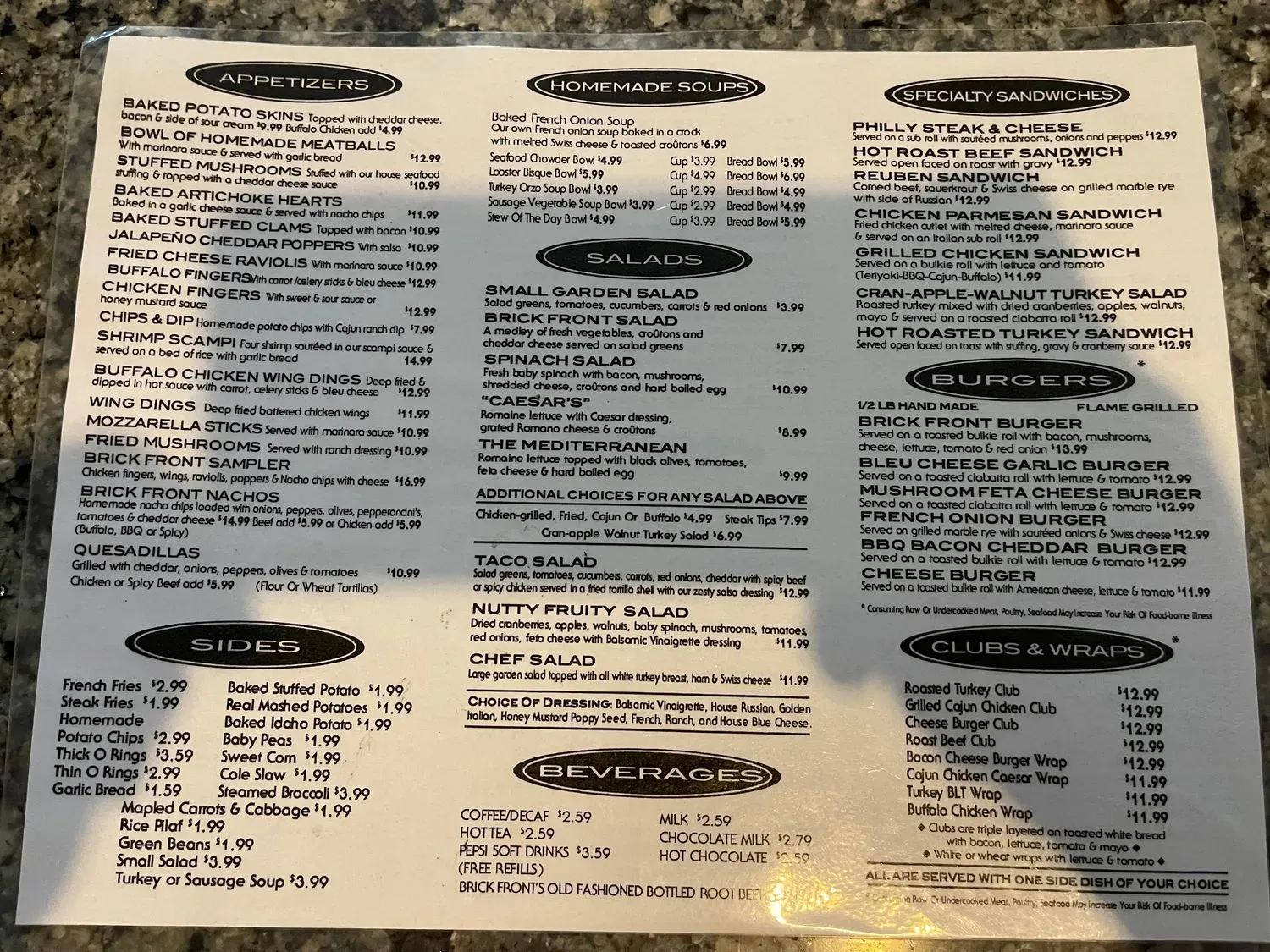 Menu 1