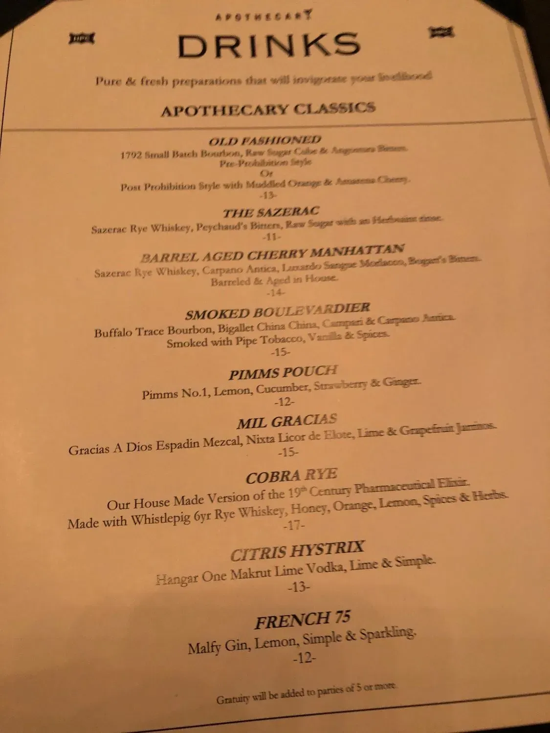 Menu 5