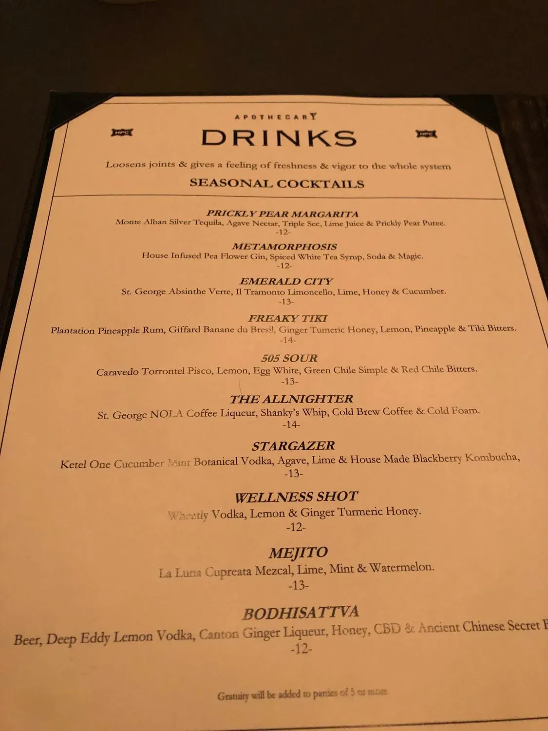 Menu 4