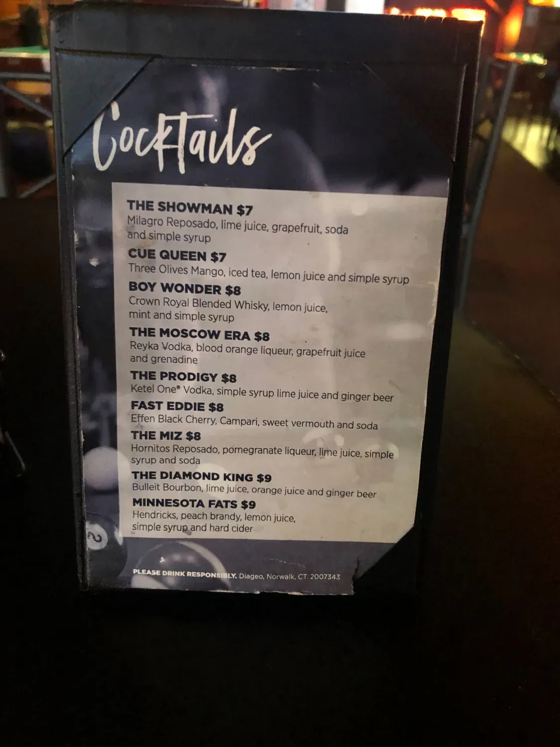 Menu 5