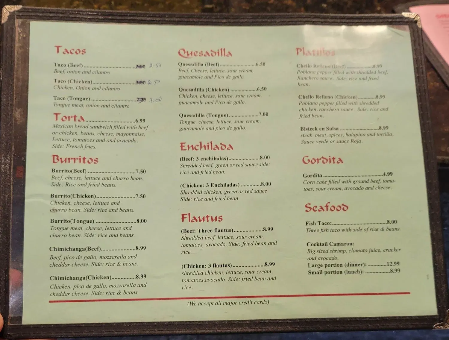 Menu 1