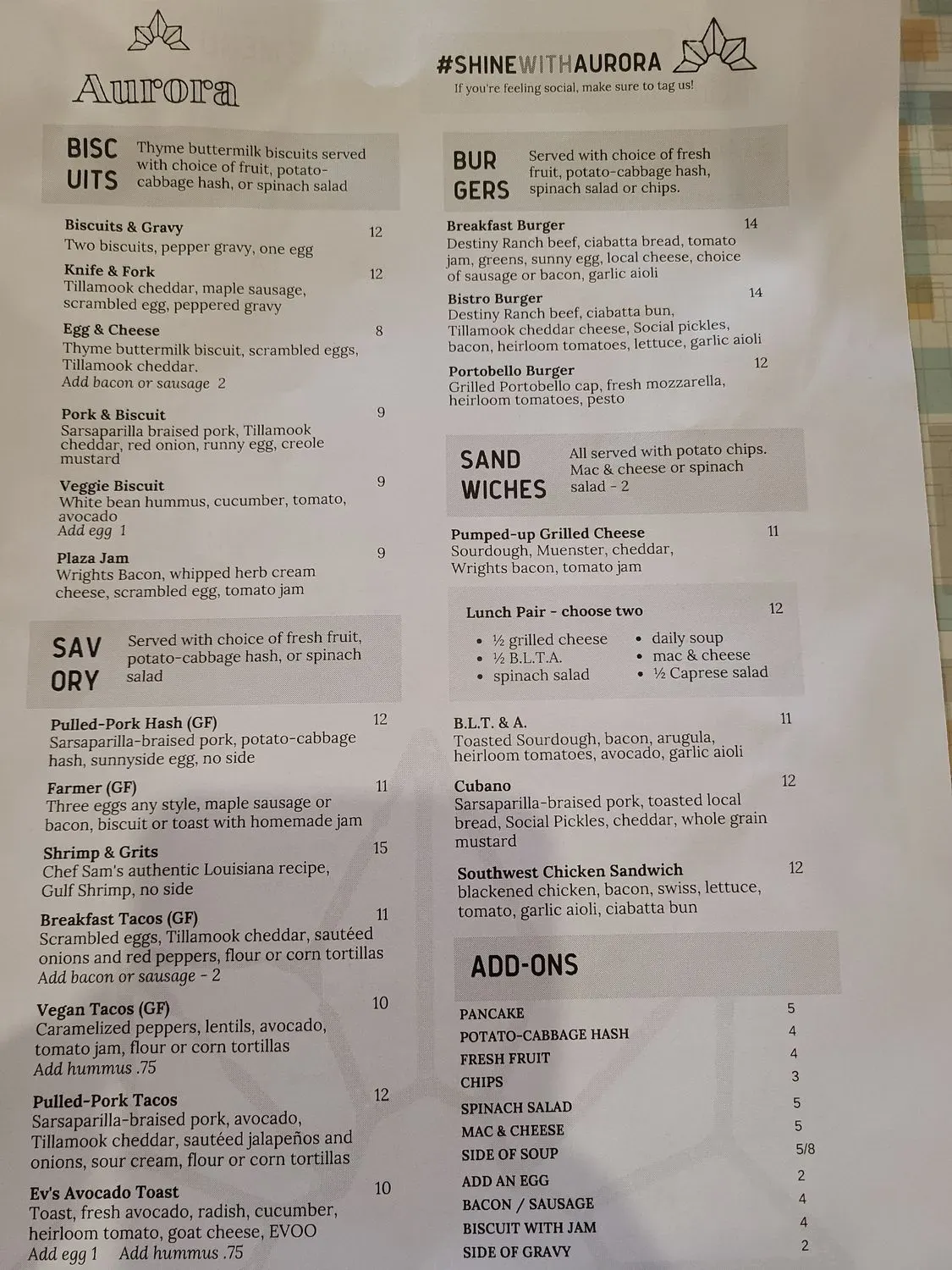 Menu 6