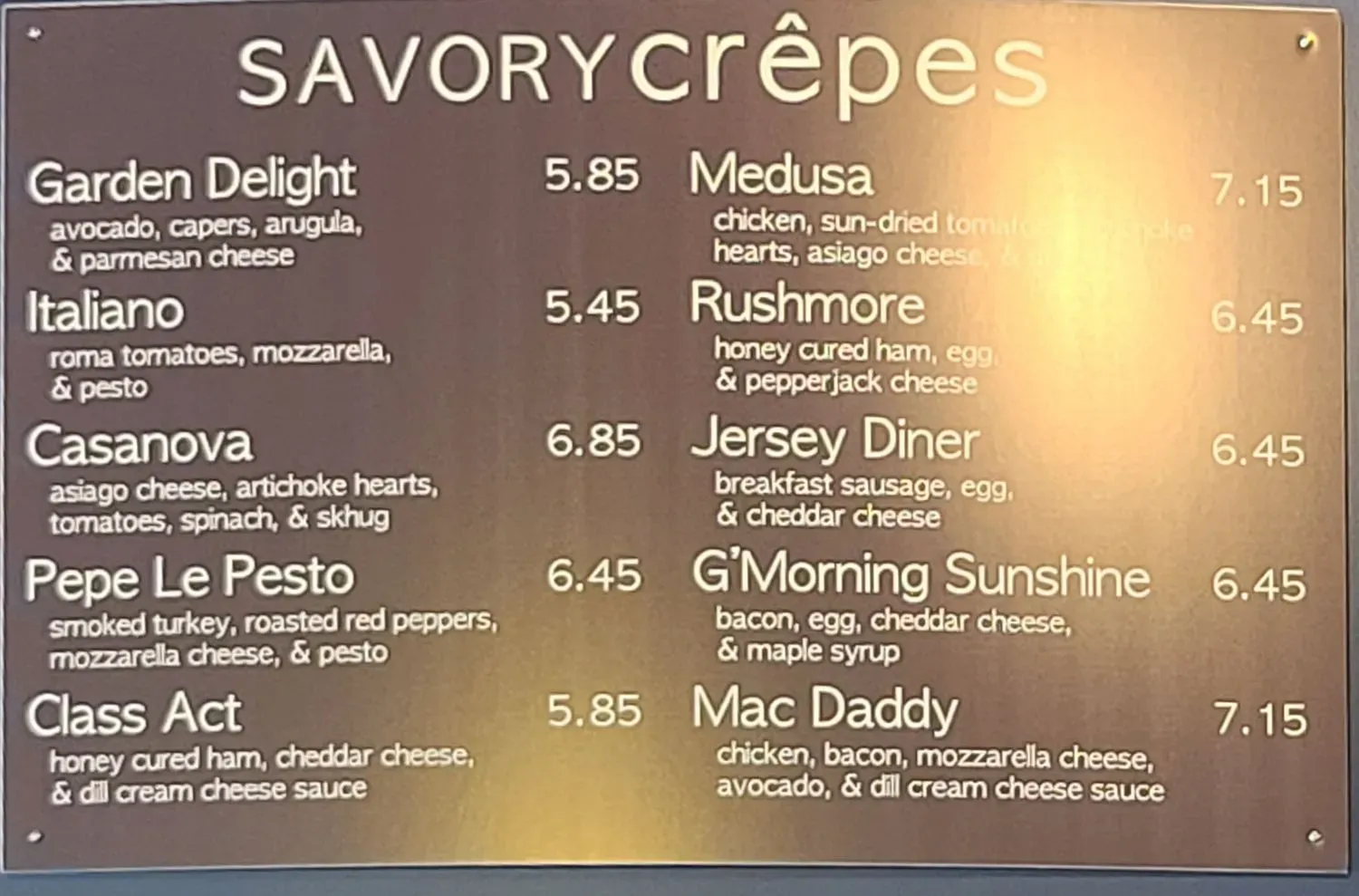 Menu 6